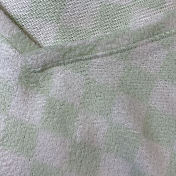 SO Intimates Size Large two piece mint and white checkered pajamas - Picture 4 of 8